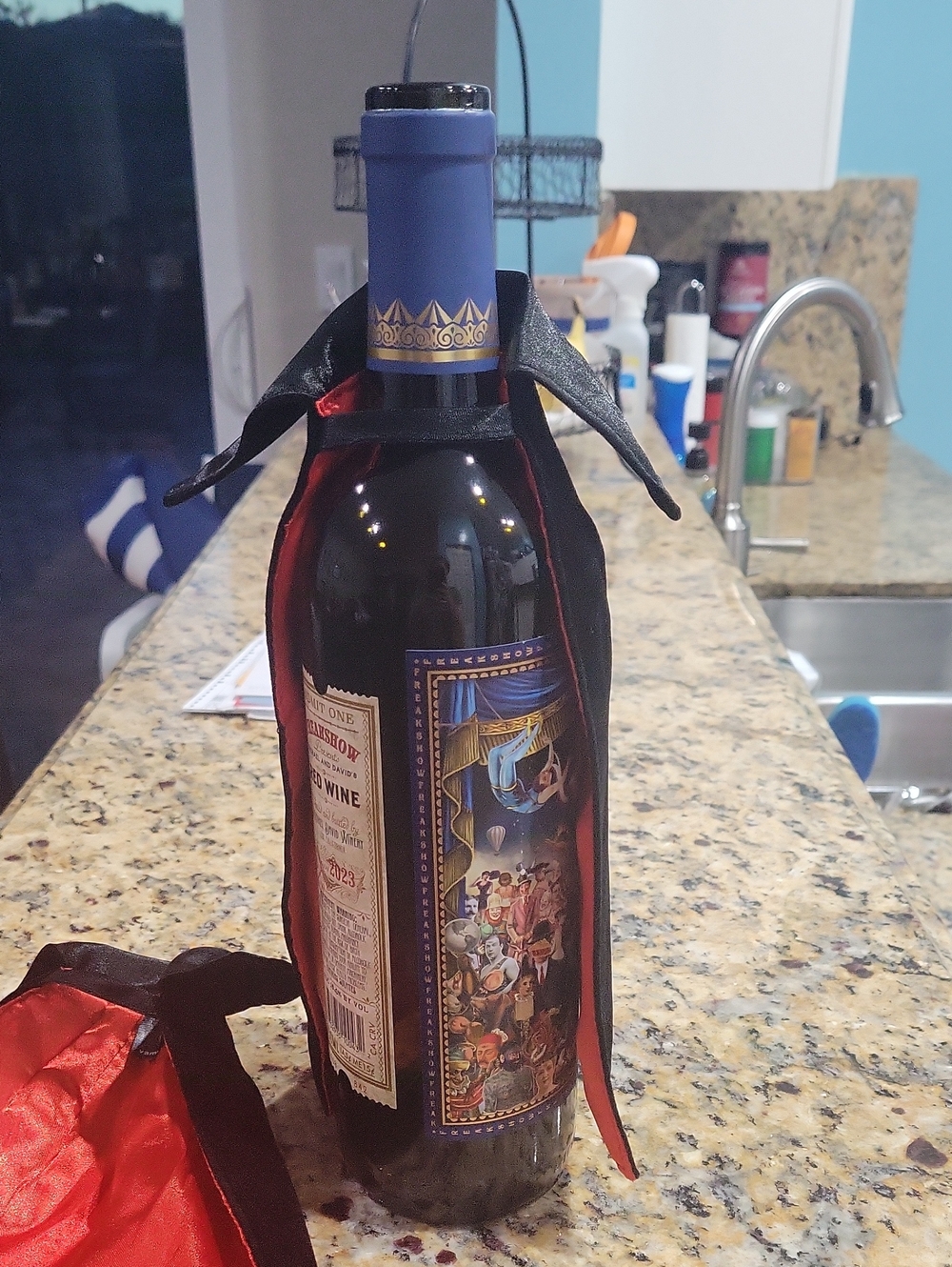 Wine Bottle Vampire Cape
